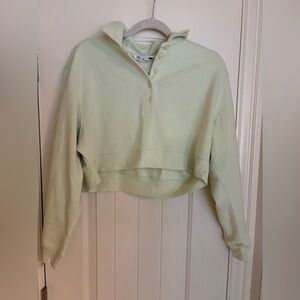 NWT XS DSG Cropped Button Pullover in Pale Mint
